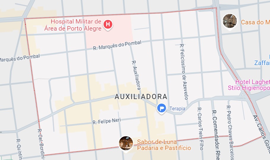 mapa bairro auxiliadora google